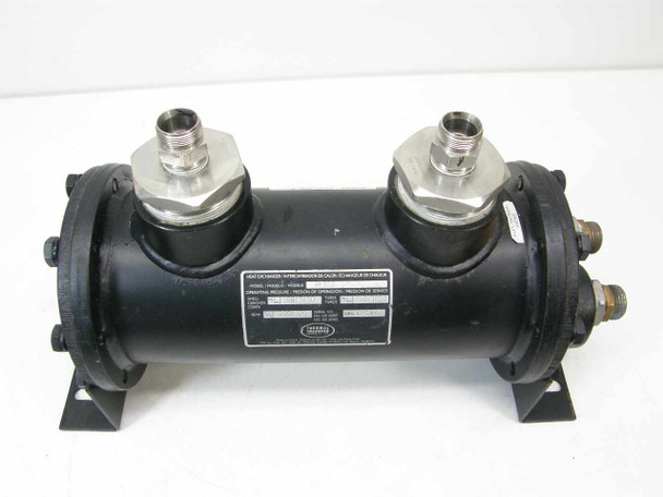 Thermal Transfer 4F352 — front-on view showing both chrome water inlet caps on top, nameplate, and symmetric mounting bracket arrangement