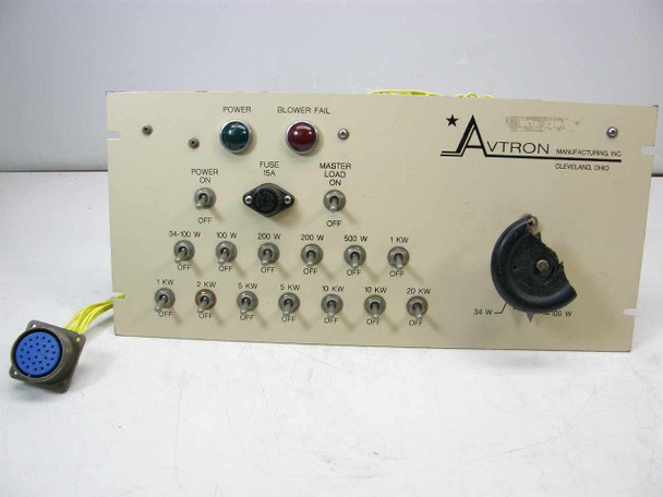 Avtron Power Load Testing Rackmount Control Panel
