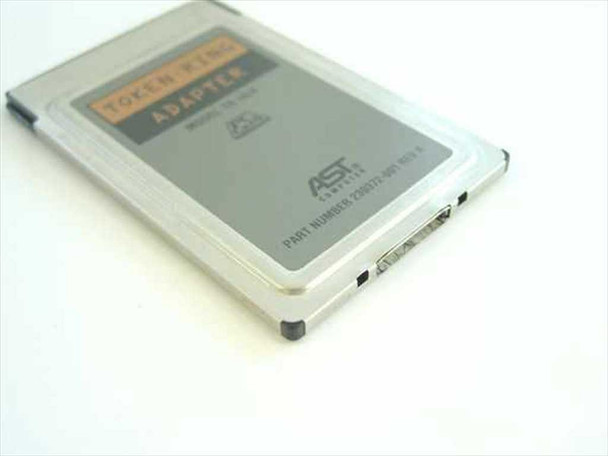 AST 230372-001 TR 16/4 PCMCIA Token Ring Adapter – angled view showing edge connector and connector port on right side