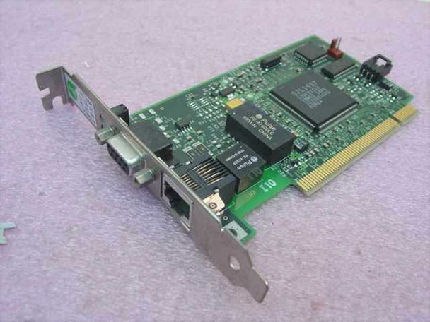 IBM 30L6135 PCI Wake on LAN II Token-Ring Adapter — front component side showing main controller IC, DB9 and RJ-45 ports on bracket