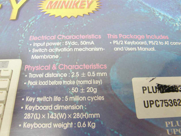 Great Quality Minikey PS2 or AT Mini Keyboard