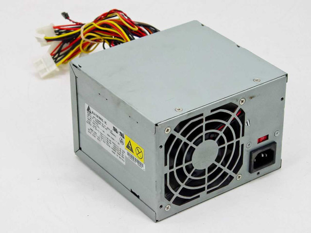 IBM Delta DPS-200PB-76A 200W ATX power supply – front and right side view showing cooling fan and IEC AC inlet