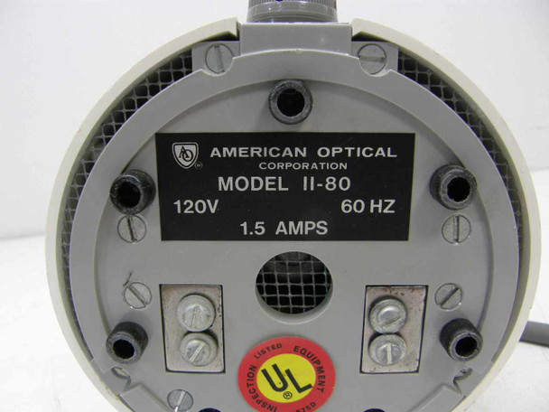American Optical II-80 Fiber-Optic Illuminator 120V 60Hz 1.5A