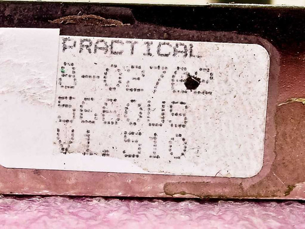 Practical Peripherals 5660US modem bracket label close-up – second view confirming model 5660US, part 8-0276, V1.510