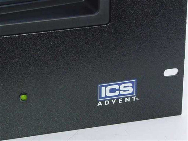 ICS Advent RMX-17CRT/TS – front panel close-up showing ICS ADVENT logo and green power LED indicator