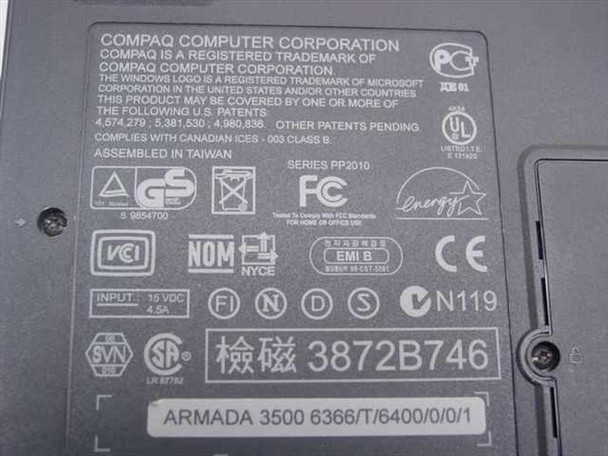 Compaq Armada 3500 PII266 Laptop 32MB RAM 6.1GB HDD - No AC Adapter - As Is