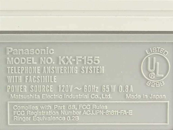 Panasonic KX-F155 Telephone Answering System w/Fax