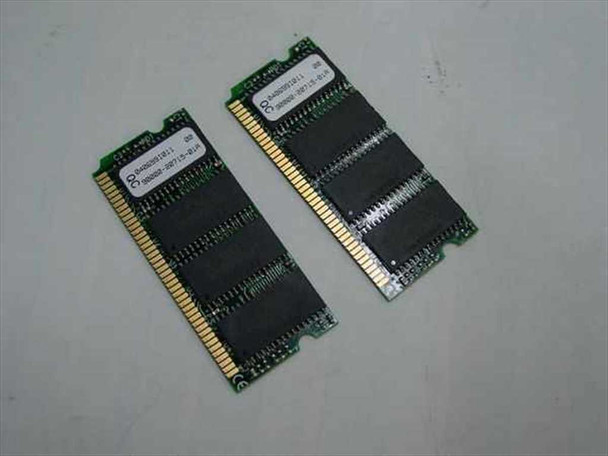 Compaq Armada 217916-001 32MB SO-DIMM laptop memory kit — two modules front side view