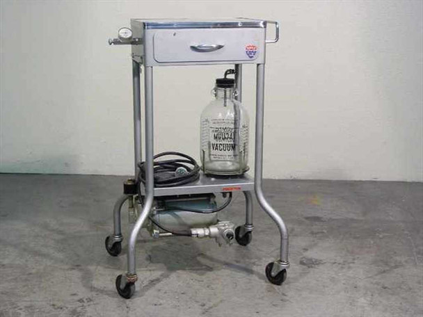 Gomco Surgical Mfg Corp 901 Portable Vacuum Suction Pump Table with Jar