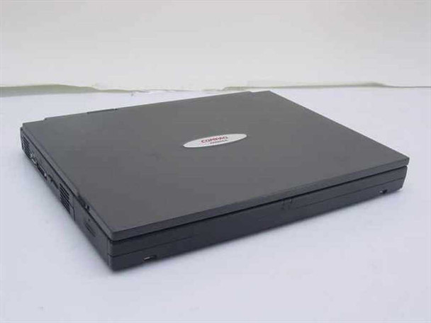 Compaq Armada 3500 laptop closed – top/front angle showing Compaq logo on lid