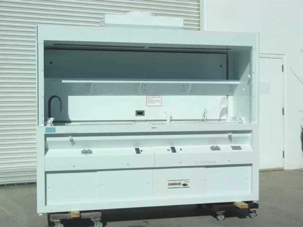 SPEC SPH8-30 8' Polypropylene Wet Bench w/Fume Hood & Sink Lights