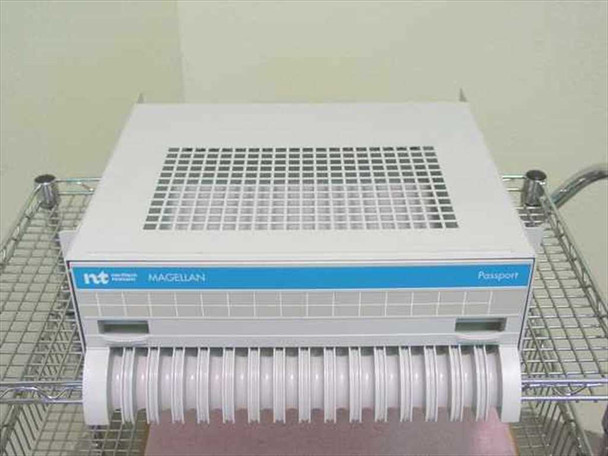 Nortel Magellan Passport front panel close-up showing ventilation grille and card-slot access