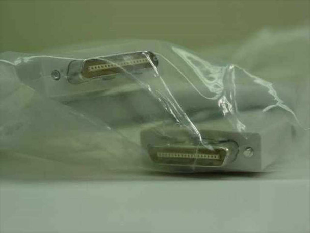 3Com 3C16965 SuperStack II Matrix Cable connectors close-up in sealed plastic bag showing multi-pin matrix connectors on both ends