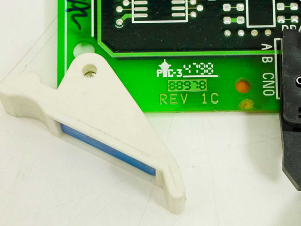 NEC PA-24DTR PCB corner showing PIC-3 stamp, barcode 88378, and REV 1C hardware revision marking