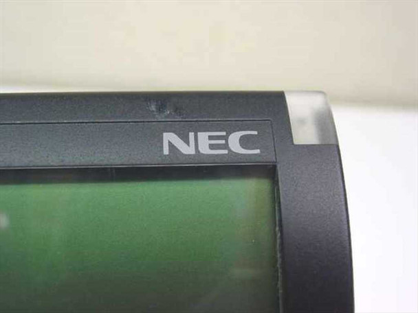 NEC DTU-16D-2 – close-up of LCD display panel with NEC logo; minor scuff mark visible on bezel above screen