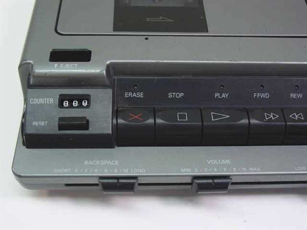 TRC-8030 control panel detail showing Erase, Stop, Play, FFWD, REW buttons and 3-digit counter
