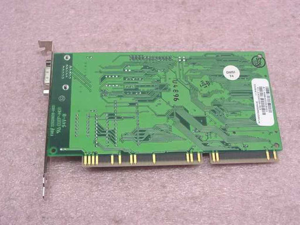 Diamond Speedstar 64 ISA video card – solder side of PCB showing green board, ISA edge connector, and VGA output bracket