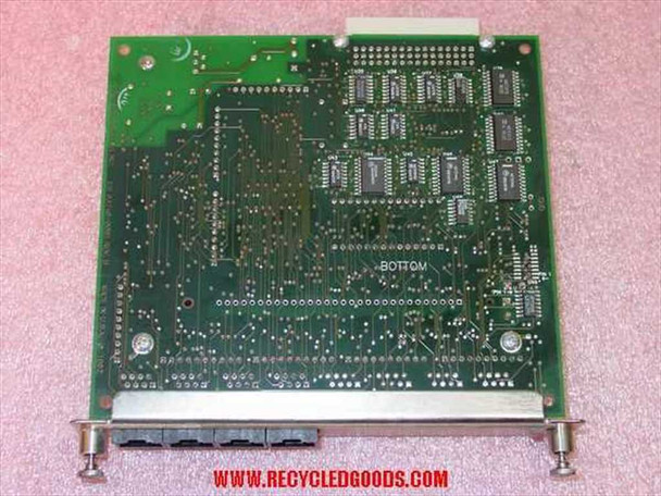Extended Systems ESI-3240 PCB bottom view showing solder side, memory ICs, and port connectors