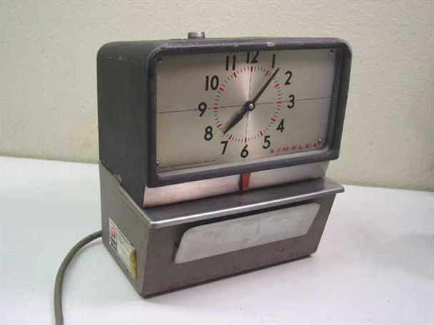 Simplex Time Recorder Co KCF1R3 Vintage Intermittent Time Recorder - Missing Glass