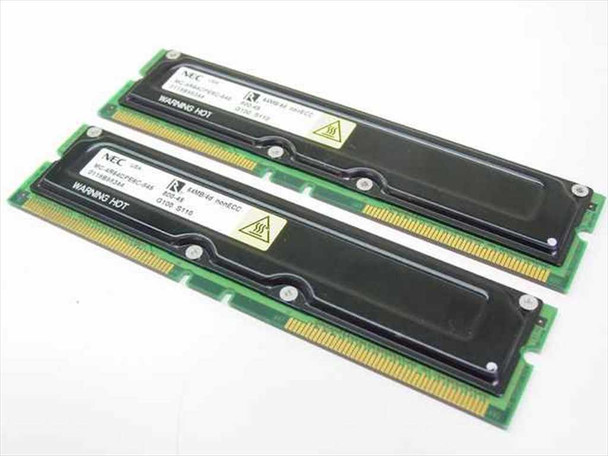 NEC MC-4R64CPE6C-845 64MB Rmbus PC800 Memory - 1 Pair