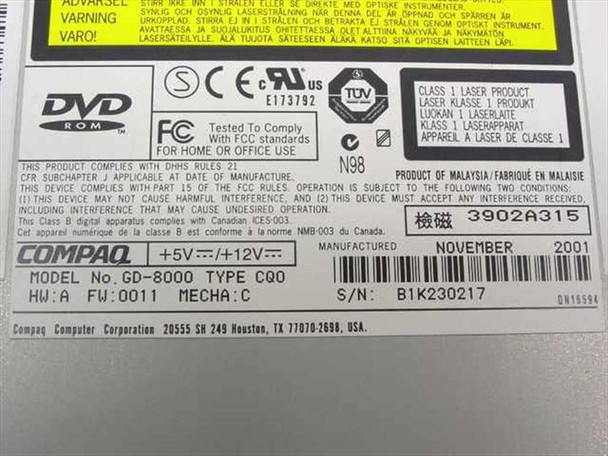 Compaq 191164-002 DVD-ROM Internal GD-8000 - Beige