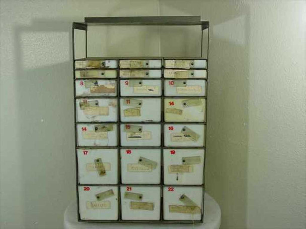Brenner Metal Products DLA 120-84-C-5045 Medical Instrument & Supply Set Chest Cabinet