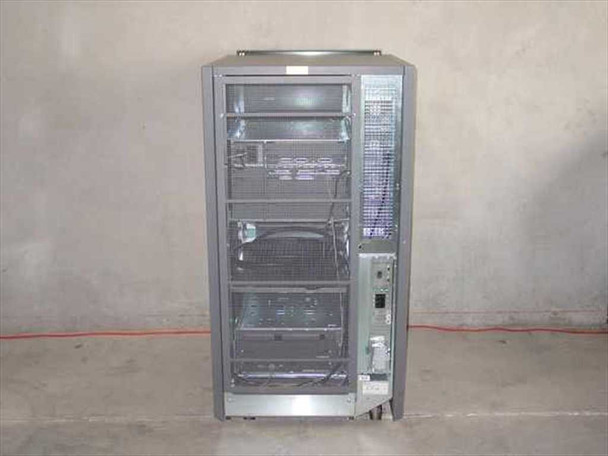 Sun Ultra Enterprise 5000 – rear view with side door open showing internal chassis, drive bays, and cabling