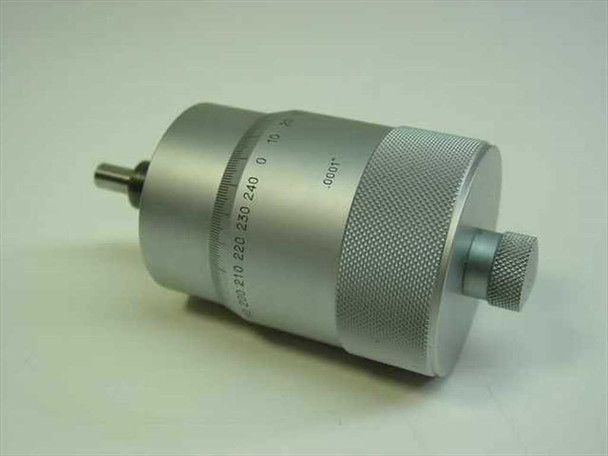 Brushed Aluminum 1" Stroke Micrometer Barrel 0.0001"