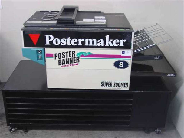 Graphic Enterprises Q205 Zoomer Q205 Postermaker Copier Machine on Rack