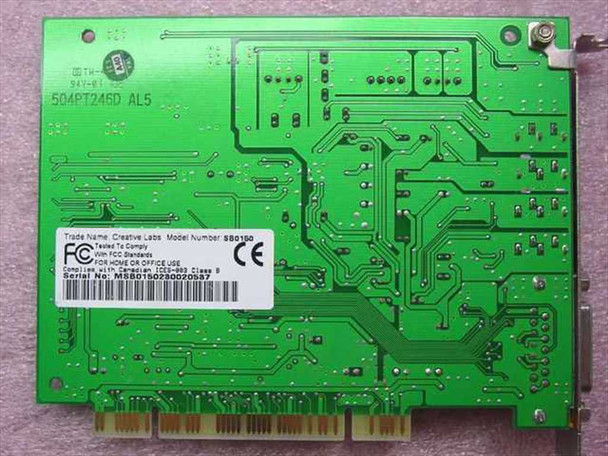 Creative Labs SB0150 PCI Sound Card