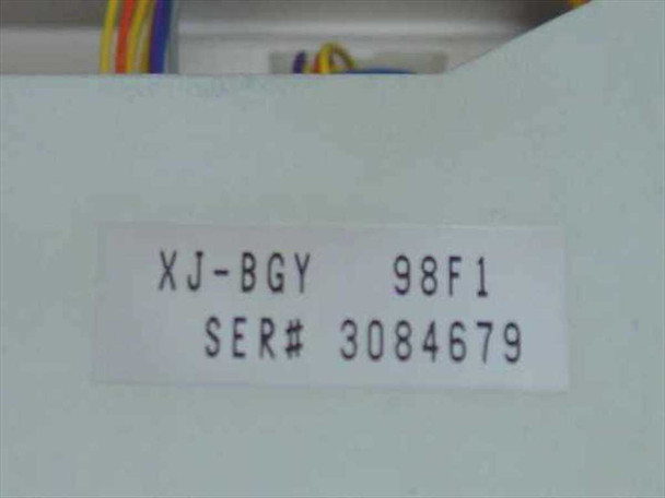 Xerox DocuPrint 4517 XJ-BGY sheet feeder label — part number XJ-BGY, code 98F1, serial number 3084679