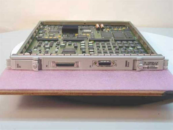 Nortel NTFN58EA Passport 6480 HSSI FP Card – faceplate view showing HSSI connector and DB9 port