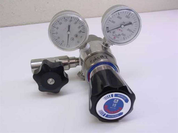 AlphaGaz 44-3460S24-016 Stainless Steel High Pressure Regulator 3500 PSI