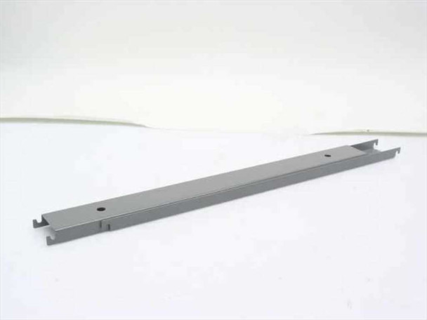 HON 919492 Double Hangrail — single gray steel rail angled view showing end clips and mounting holes