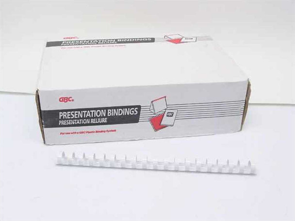 GBC 4000086 5/8" 19 Ring White Plastic Bindings-80 pcs.