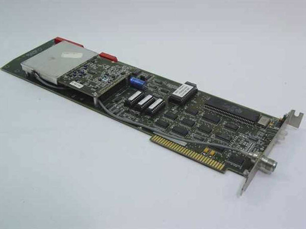 Telxon Dataspan 2411 Network Interface Card – component side view showing ISA edge connector, BNC bracket connector, and onboard ICs