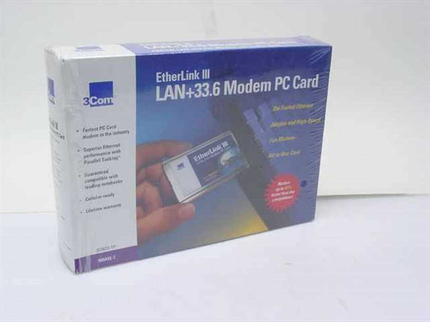 3COM 3C562D-TP EtherLink III LAN&33.6 Modem PC Card