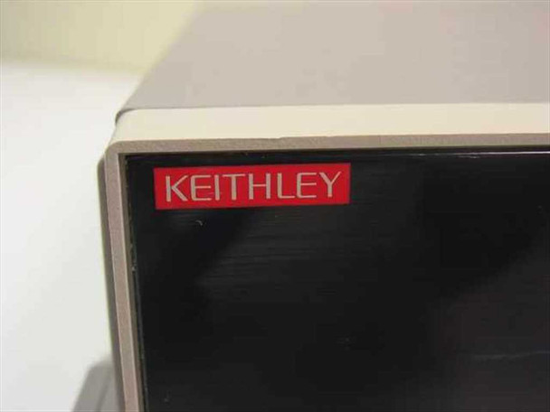 Keithley 2000 Multimeter – close-up of Keithley red logo badge on upper-left front panel