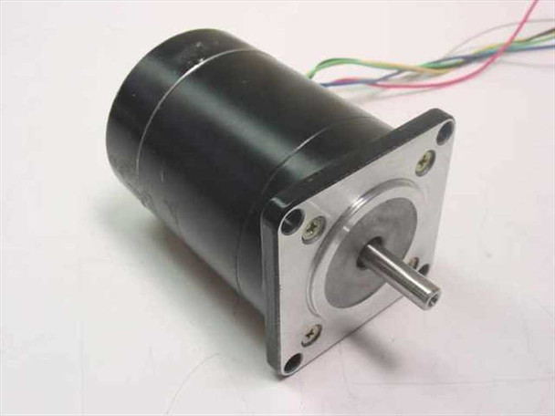 Oriental Motor Vexta PH268-21B stepping motor – side view showing black anodized body, aluminum square mounting flange with four mounting holes, and front output shaft