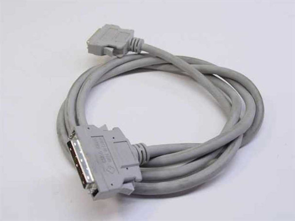HP C5100-61605 DB50 male-to-male SCSI cable full length view showing both connectors and grey cable
