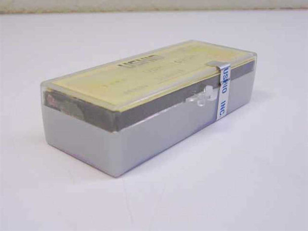 Ushio USH-102DH mercury arc lamp in original sealed plastic case — angled side view showing Ushio Inc label and protective packaging