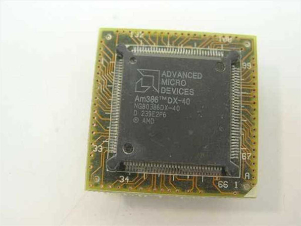 AMD Am386 DX-40 Vintage 386 40 Mhz Processor (NG80386DX-40)