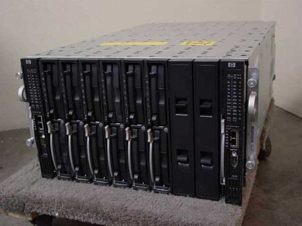 HP BL20P 8 Bay Server Chassis with 6 Dual Xeon Blades