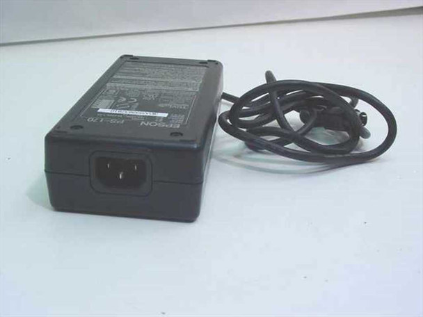 Epson PS-170 M122A AC adapter – rear view showing IEC C14 AC inlet and label