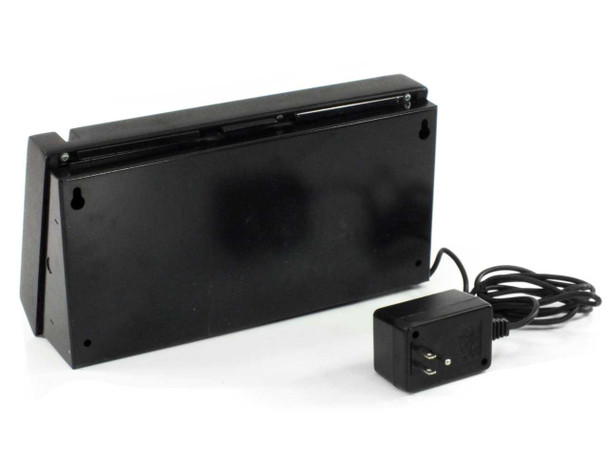 Control Module CMI 2015-T0017 SaveTime time clock terminal – rear and bottom view with included 15V DC CMI power supply adapter