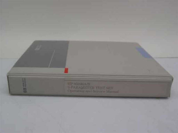HP 85046-90001 HP 85046A /85046B S-Parameter Test Set Operating a