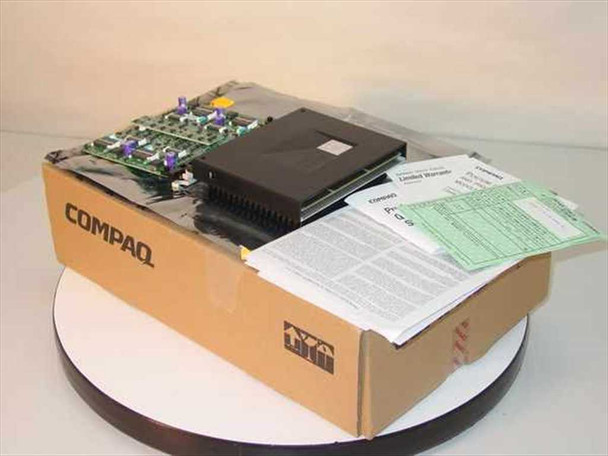 Compaq 154713-B21 Pentium III Xeon processor and power module open box with documents and packaging