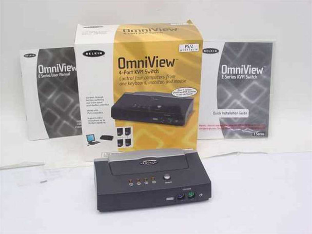 Belkin F1DB104P OmniView 4-Port KVM Switch - E Series