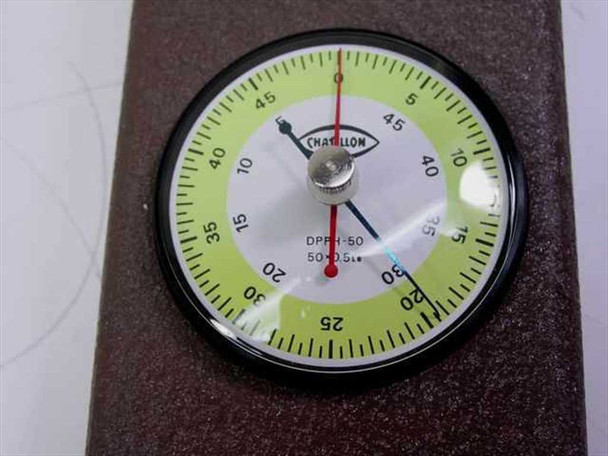 Chatillon DPPH-50 Dial Push-Pull Gauge in Case w/Accessories