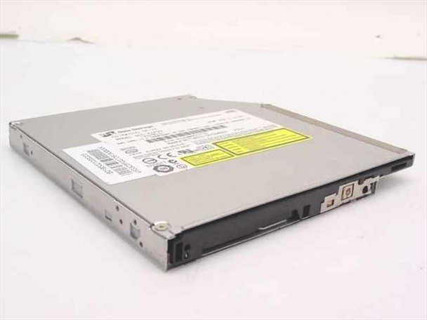 H-L Data Storage GCC-4243N slimline CD-RW DVD combo laptop drive – top angled view showing tray, bezel, and label